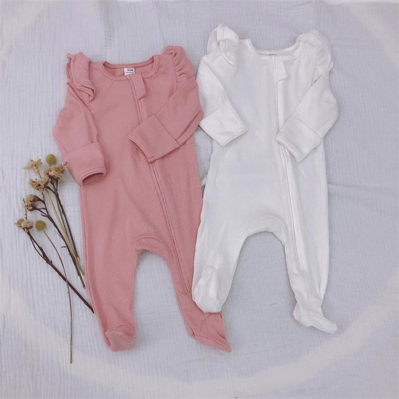 2023 Spring newborn baby bodysuit long sleeve infant jumpsuits 100% cotton baby clothes