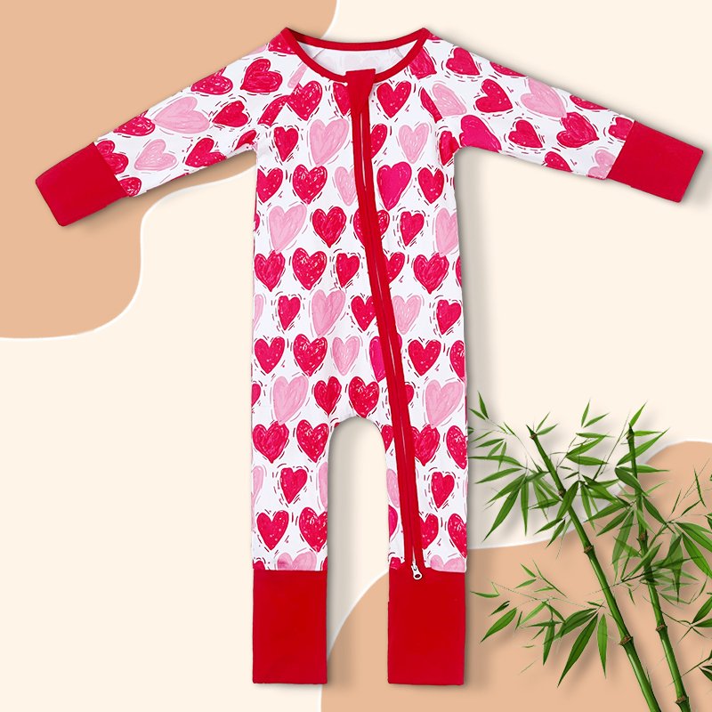 Wholesale and custom Active digital printing 220 GSM OEKO 95 bamboo 5 spandex fabric baby romper