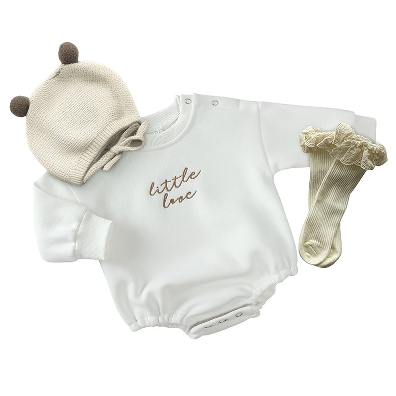 winter baby bubble romper newborn clothes 300 gsm fleece cotton baby rompers wholesale baby clothing