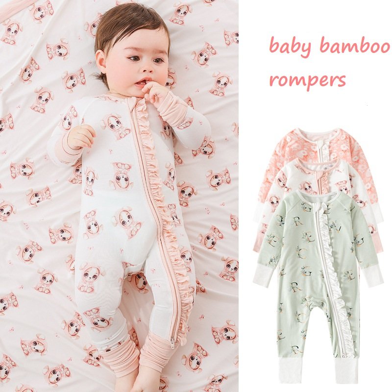 Custom Logo Baby Clothes Short Sleeve Baby Onesie 100% Combed Cotton Plain Polo Baby Rompers For Girls