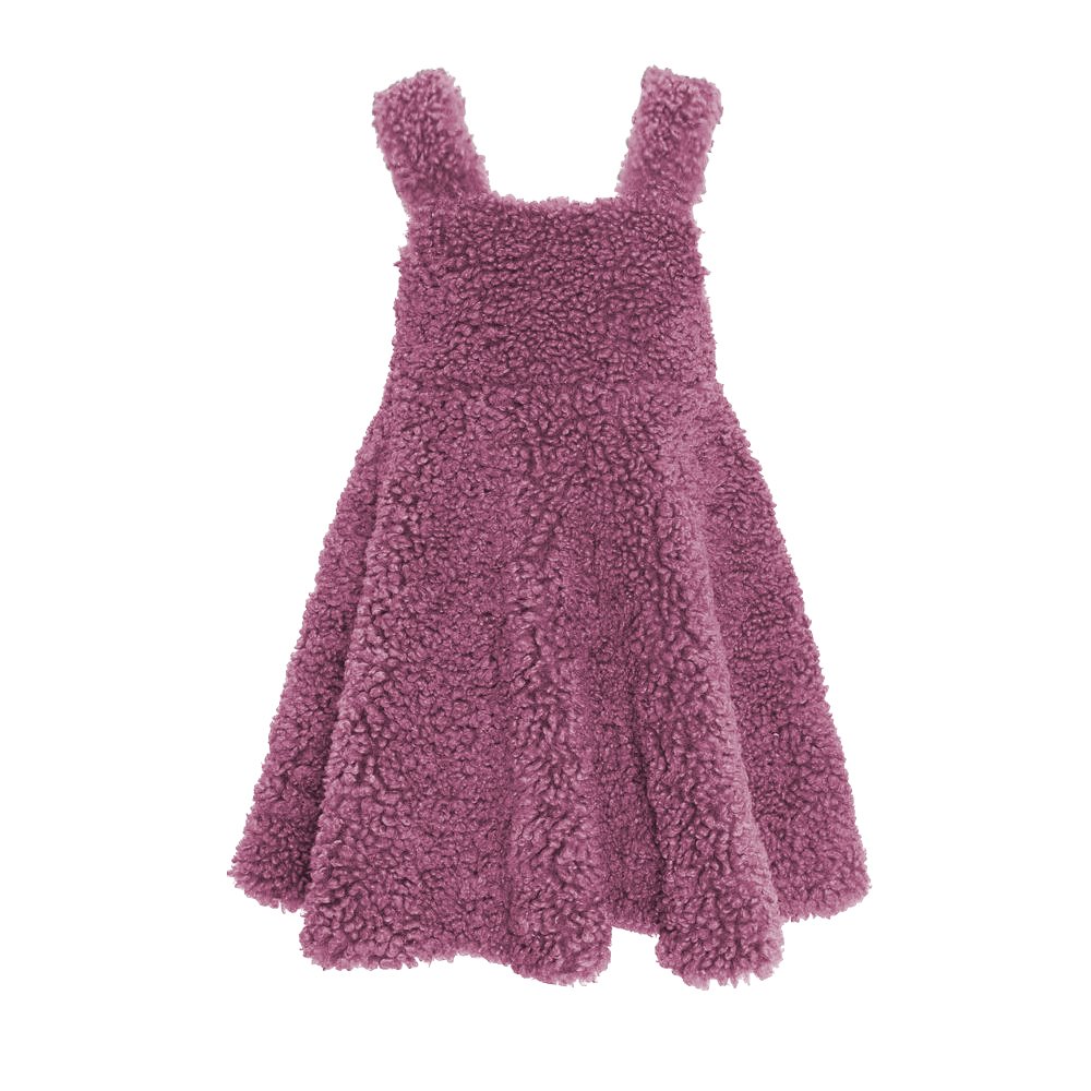 Yiwu Ruidian Wholesale Autumn & Fall Teddy Wool Fabric Girls Dresses for 2-12 Years Old Children Clothing Baby Girl Clothing