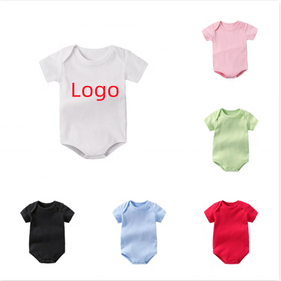 light green color summer Infants & Toddlers baby short sleeves onesies pajamas rompers