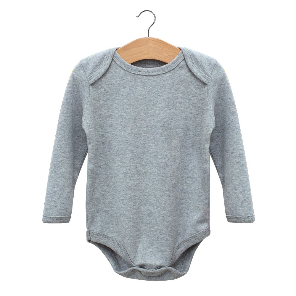 Wholesale Plain color Organic Cotton long Sleeve Baby Knitted Bodysuit Romper Newborn infant onesie