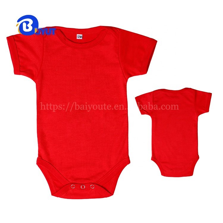 Factory cotton feel blank sublimation printing pastel dark colors cute NB Baby romper DTF LOGO Bodysuit