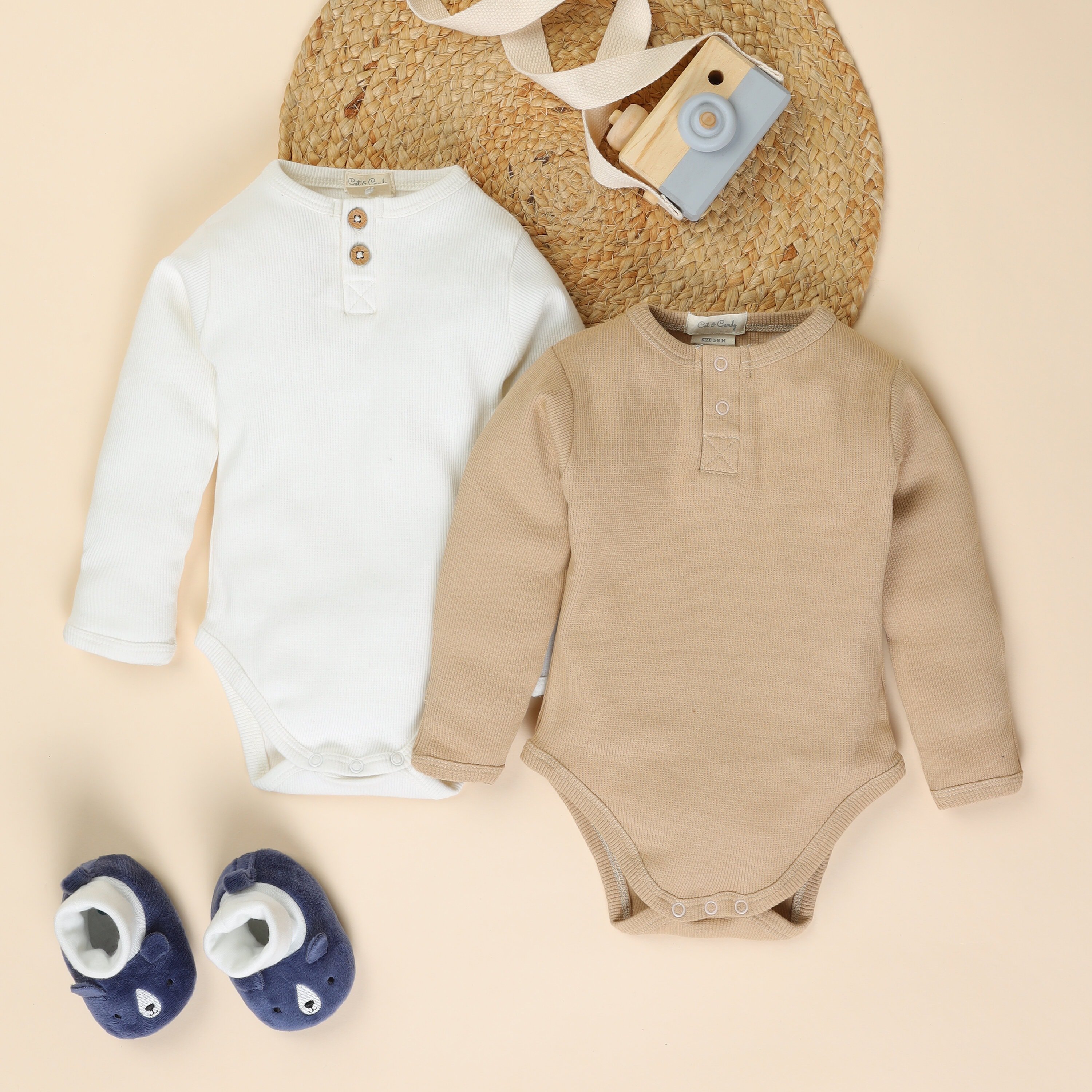 Custom design organic cotton baby romper longsleeve bodysuits - GOTS certified 100% Organic Baby Bodysuit Long sleeve Babies