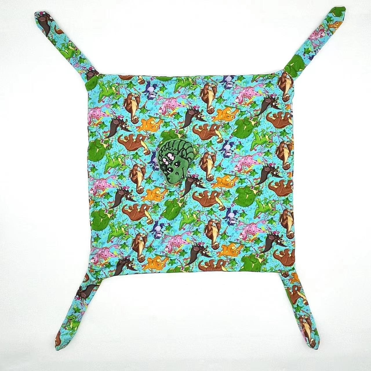Super cute soft baby custom bamboo cotton lovey for newborn baby