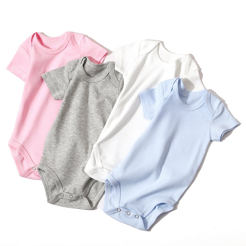 2024 Soft Breathable Newborn Baby Girl Boy Rompers Wholesale Knitted Cotton Baby Romper Set Bodysuits 0 24Month