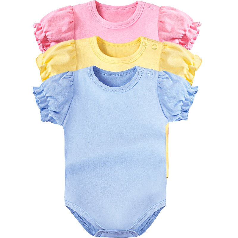Custom Baby clothes romper white baby romper short sleeve summer kids onesie baby girls newborn clothes