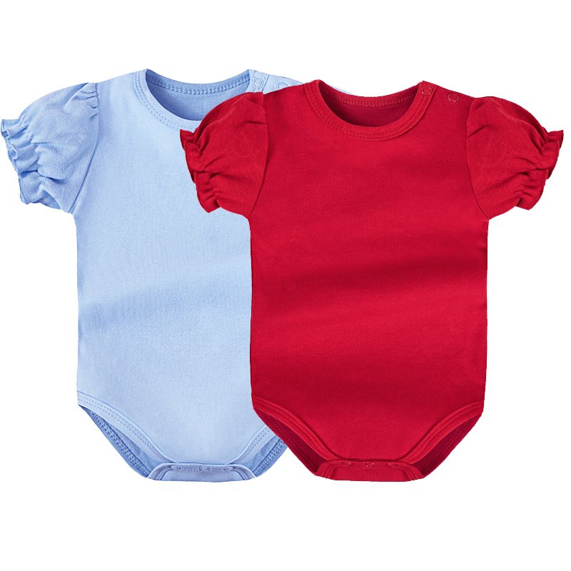 Custom Baby clothes romper white baby romper short sleeve summer kids onesie baby girls newborn clothes