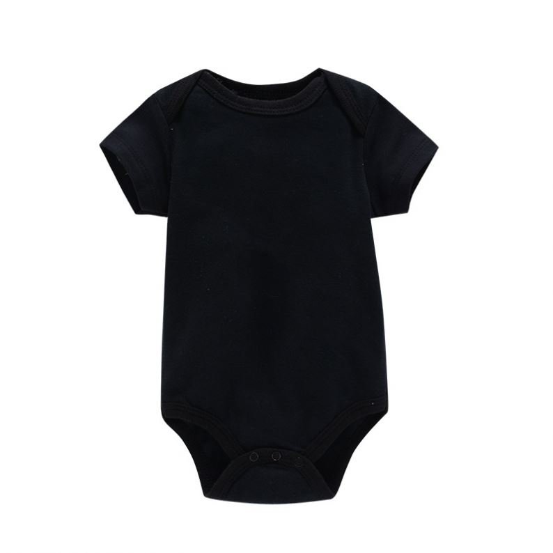 Organic Infant Toddlers Clothing Baby Rompers For 0-24 Months Blank Design Pure Cotton Summer Short Casual Wear Knitted Support