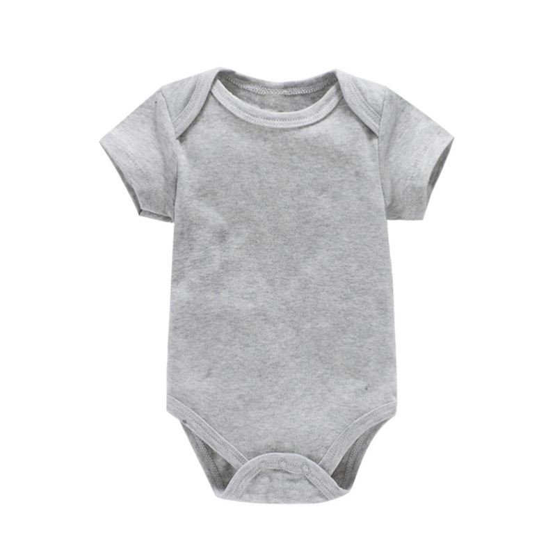 Organic Infant Toddlers Clothing Baby Rompers For 0-24 Months Blank Design Pure Cotton Summer Short Casual Wear Knitted Support