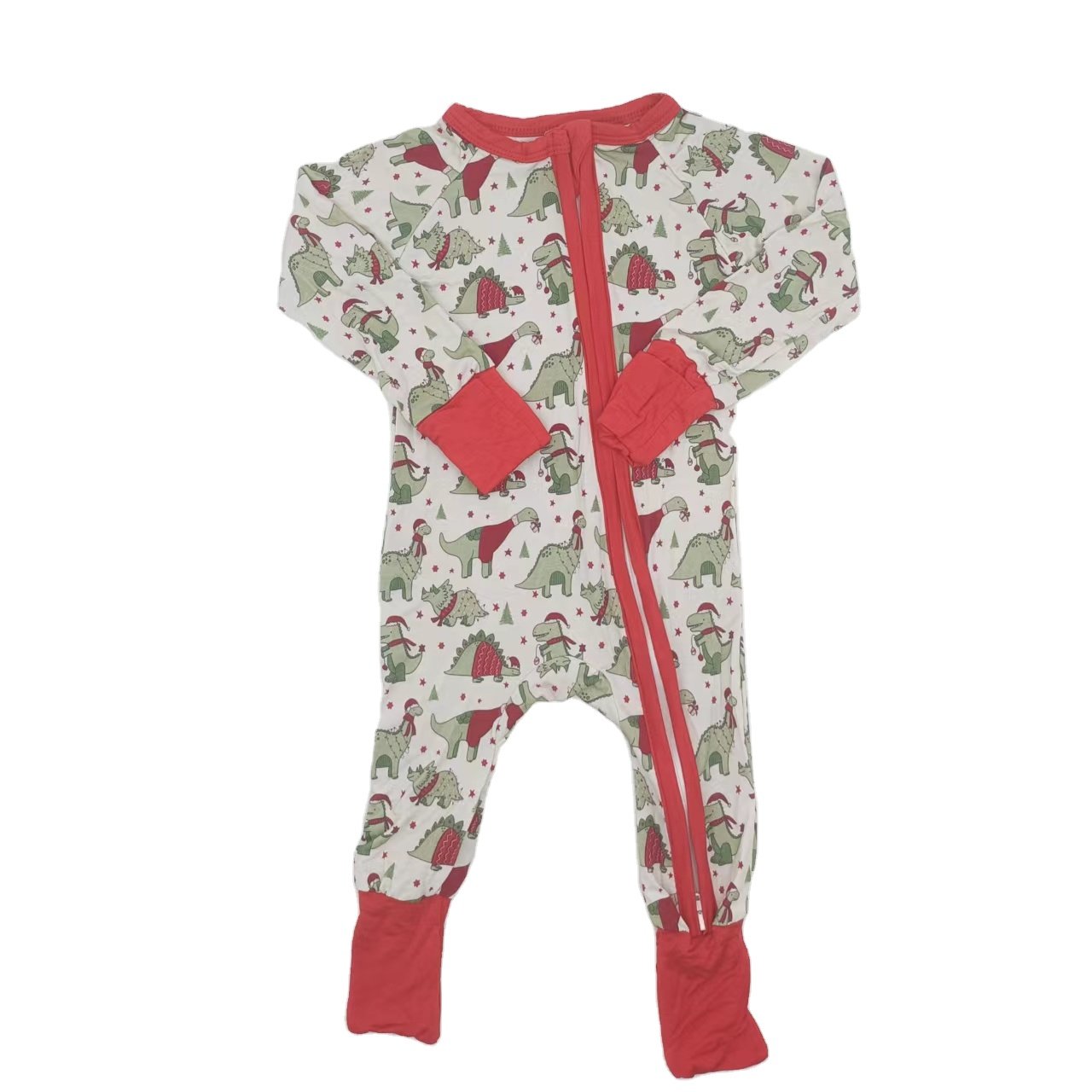 New arrival custom high quality Viscose Footie Bamboo organic Zipper Romper newborn baby rompers