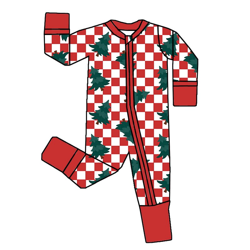 Baby Girl Jumpsuit Baby Rompers Toddler Clothes bamboo Cartoon Newborn Costume Christmas folded sleeper Baby long zippy