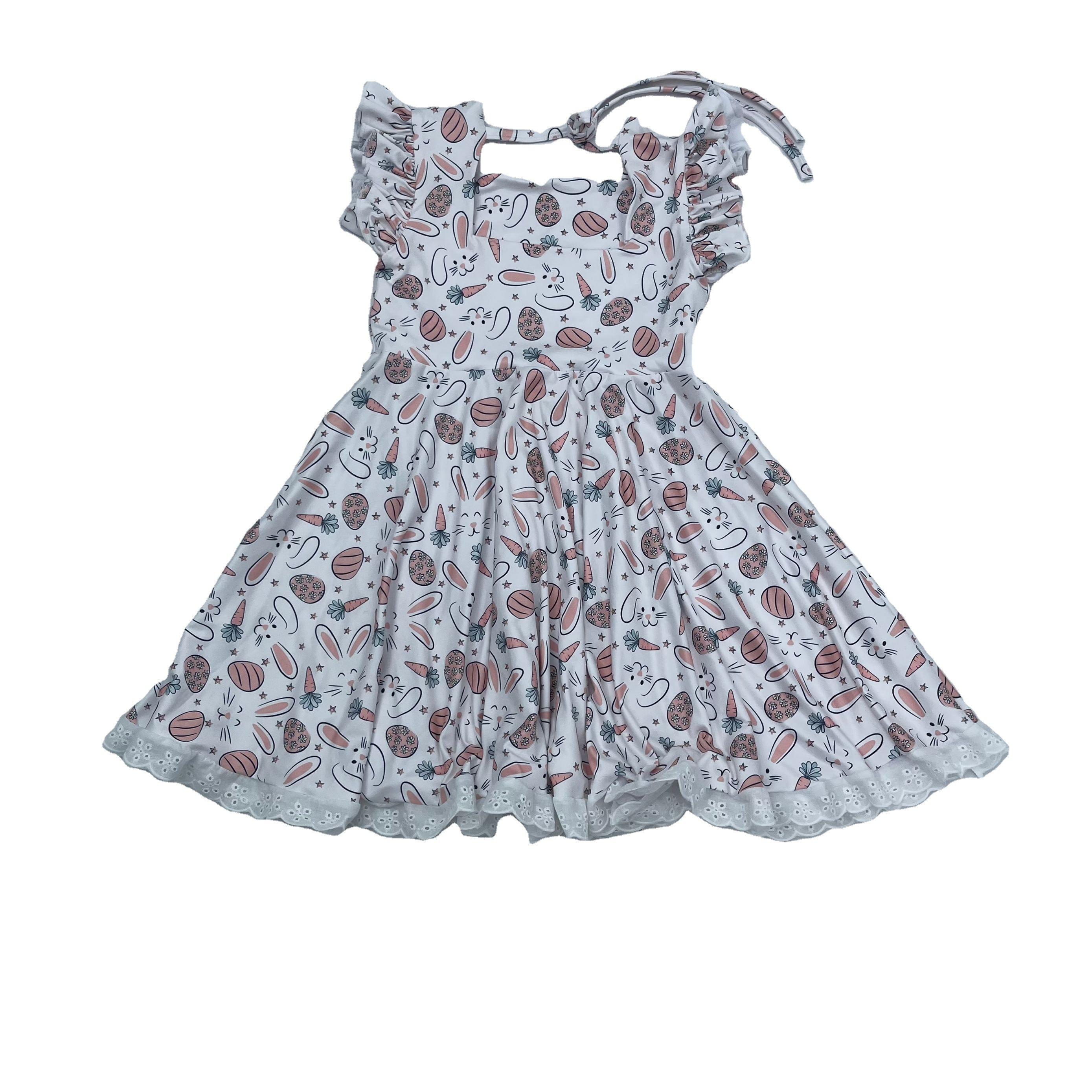 New Design Baby Girls Fall Solid Colors Velvet Dress Kids Wears Clothes Girl Twirl Dresses