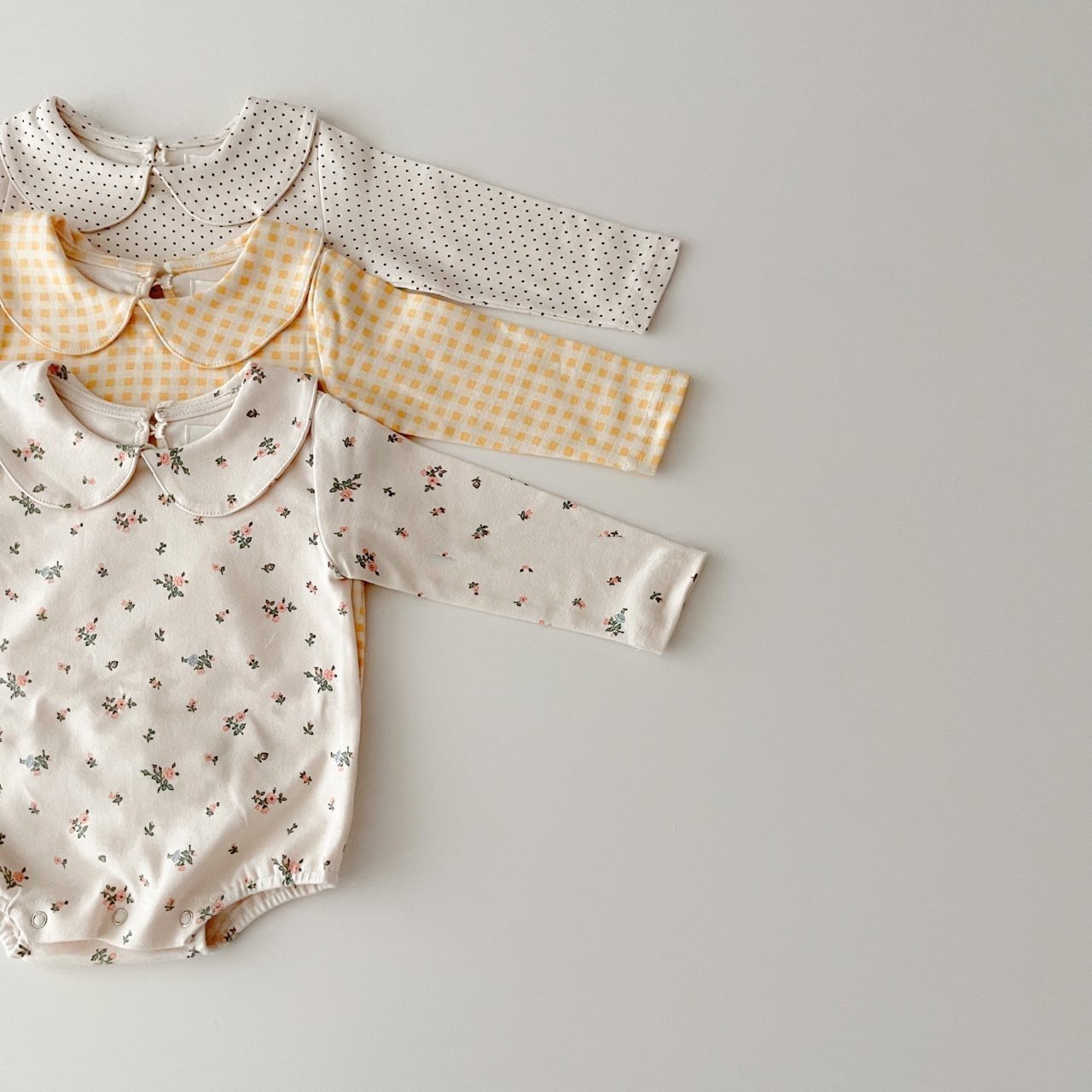 Infant Baby Girl Spring Long Sleeve Flower Outfits Newborn Jumpsuits Cotton Casual Romper Body Suit