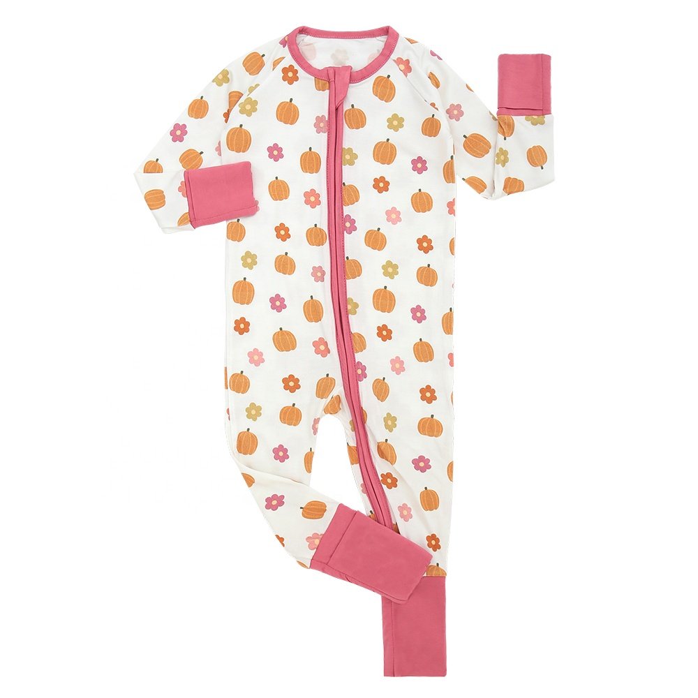 Hot Sale New Arrival Knitted Bamboo Fabric Breathable Beautiful Patterns Spring Season Rompers for Babies Baby rompers