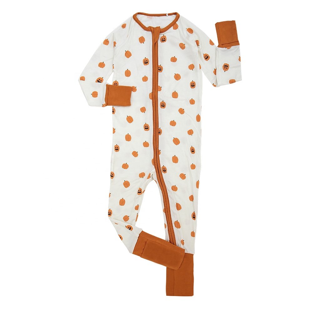 Hot Sale New Arrival Knitted Bamboo Fabric Breathable Beautiful Patterns Spring Season Rompers for Babies Baby rompers