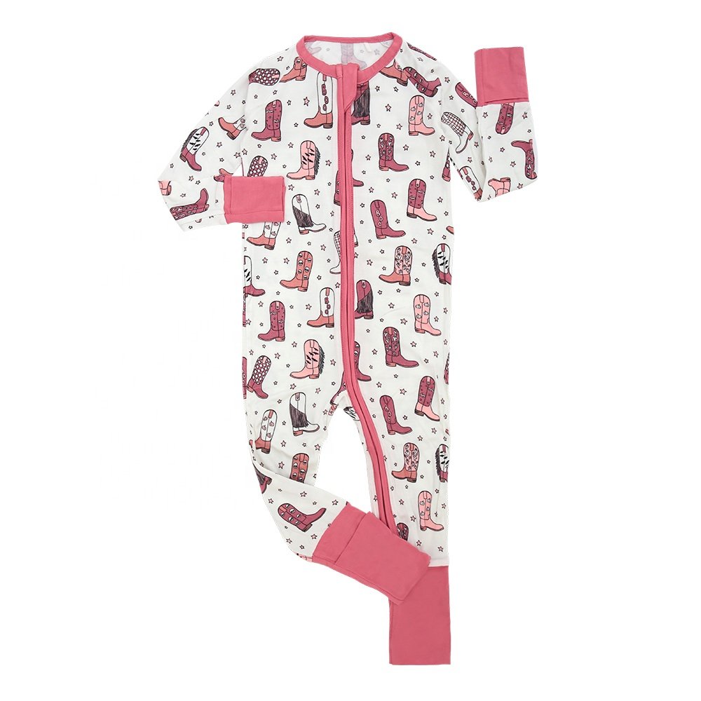 Hot Sale New Arrival Knitted Bamboo Fabric Breathable Beautiful Patterns Spring Season Rompers for Babies Baby rompers