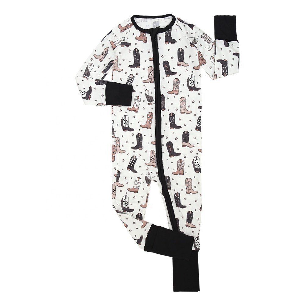 Hot Sale New Arrival Knitted Bamboo Fabric Breathable Beautiful Patterns Spring Season Rompers for Babies Baby rompers