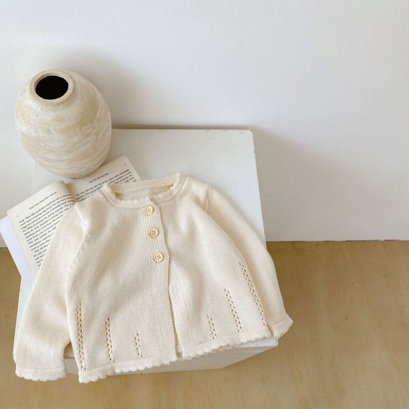 Engepapa Custom Logo Autumn Newborn Baby Boy Knit Sweater Cardigan Infant Knitted Sweater Coat Kids Girl Solid Color Top