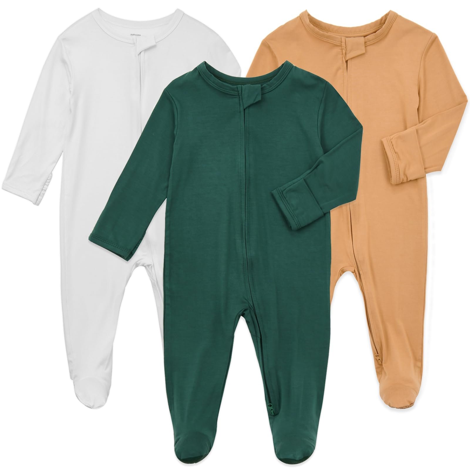 Bamboo Newborn DTG printed pajamas infant BABY sleeper two-way zipper baby girls romper onesie Knitted Baby Rompers