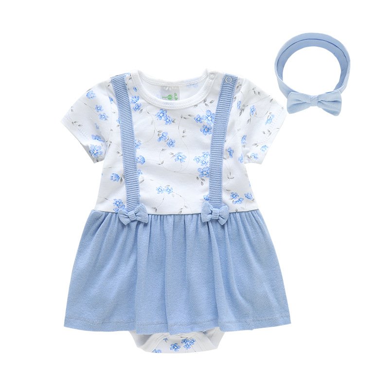 Manufacturer Infant Girls Sweet Solid Cute Custom Baby Newborn Baby Rompers /Toddlers 100% Ultra Soft Body Suit Jumpsuit