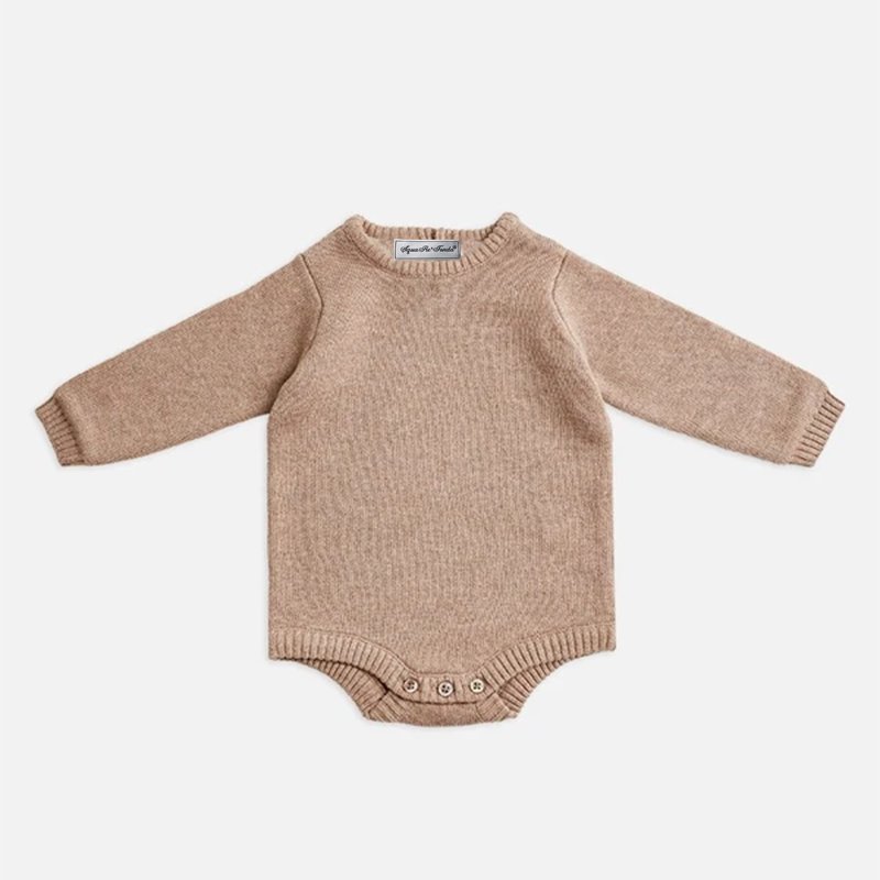 Unisex 100% Cotton Newborn Clothes long sleeve Sweater Knitted Baby Winter Romper