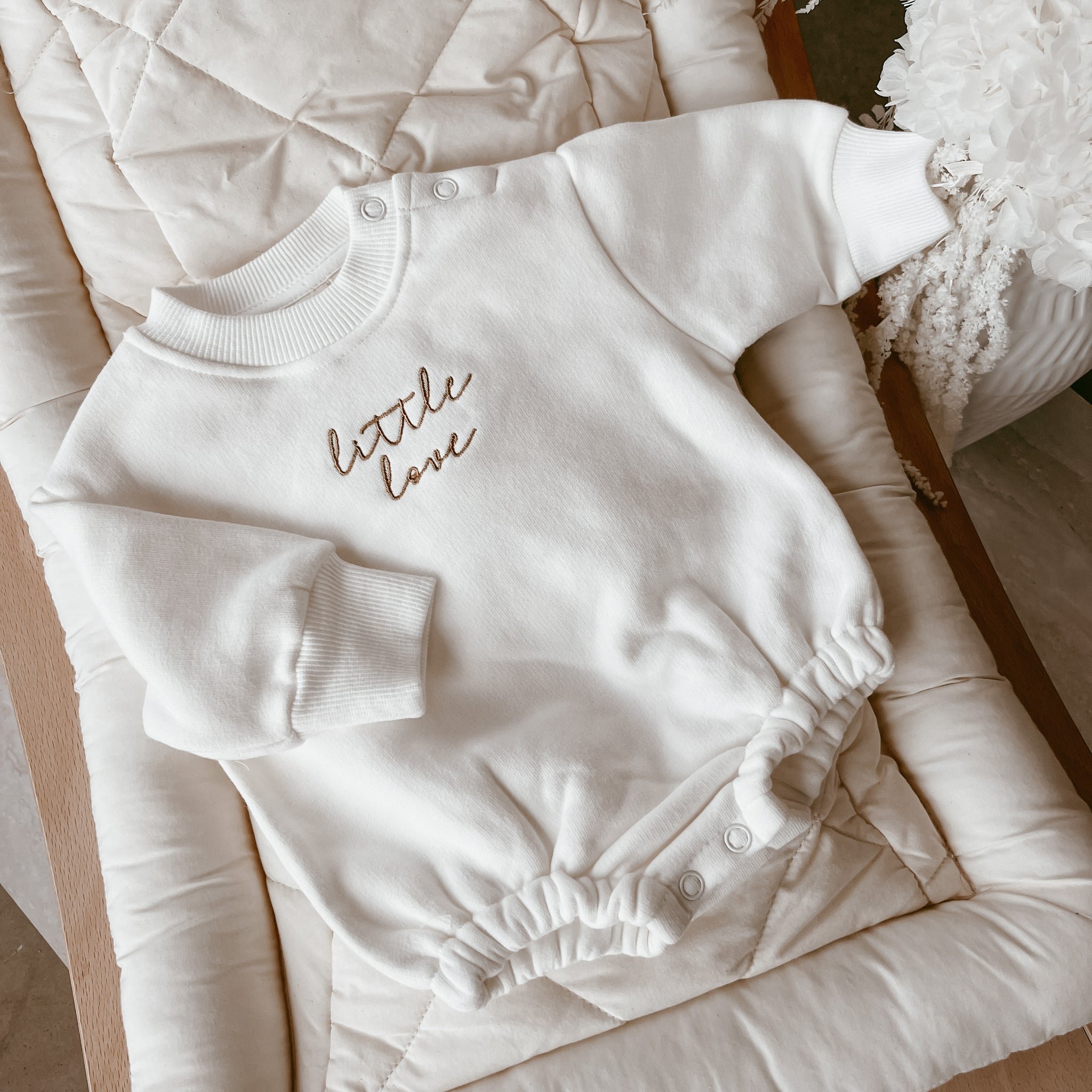 Embroidery Cotton Newborn Infant Toddler Girl Boy Casual Sweatshirt Long Sleeve Basic Bodysuit Baby Oversize Rompers