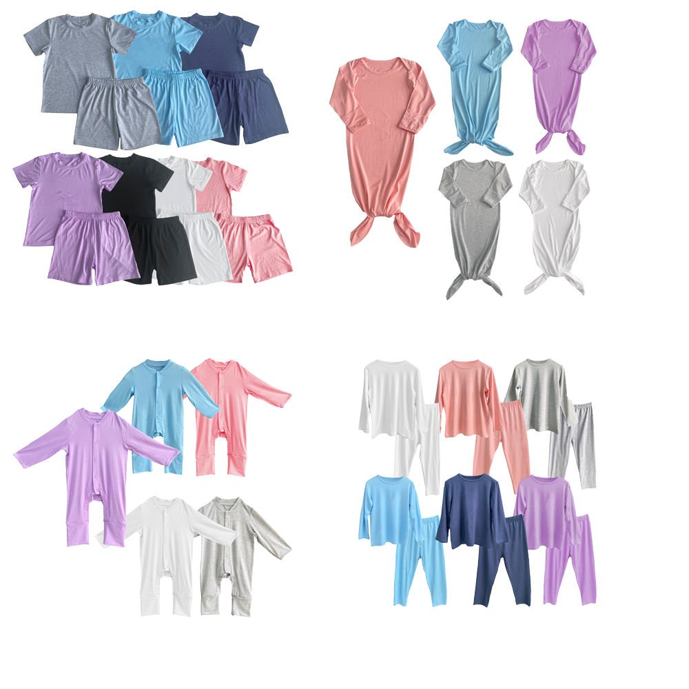Custom Baby Clothes Bamboo Kids Outfit Baby Girls Bodysuit For Newborn Blank Baby Onesie