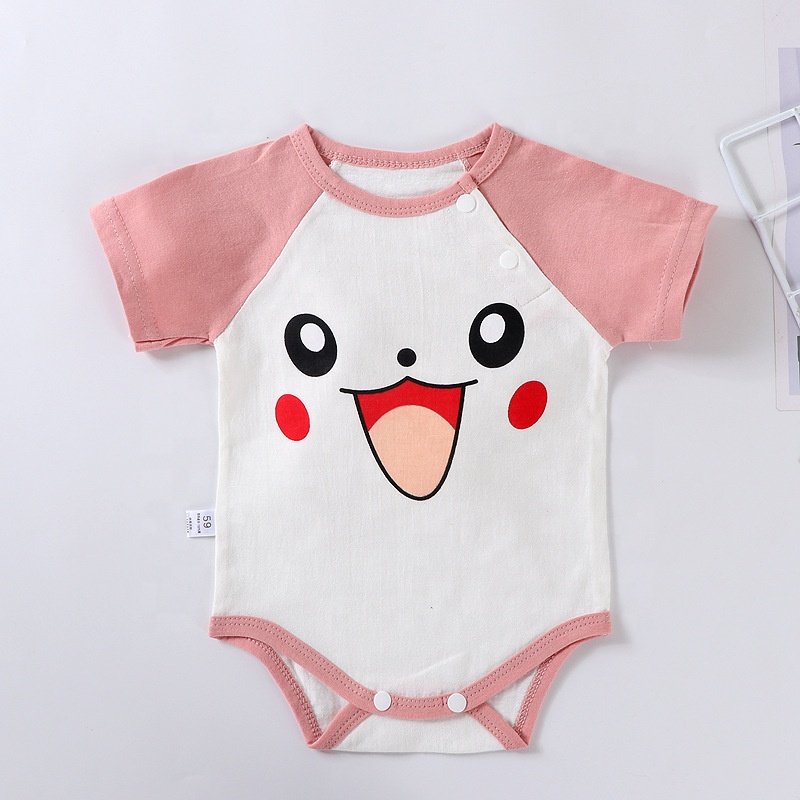 Logo Custom OEM ODM Newborn Infant Clothing Toddler Boys Rompers 100%Organic Cotton Bodysuits Girls Baby Romper