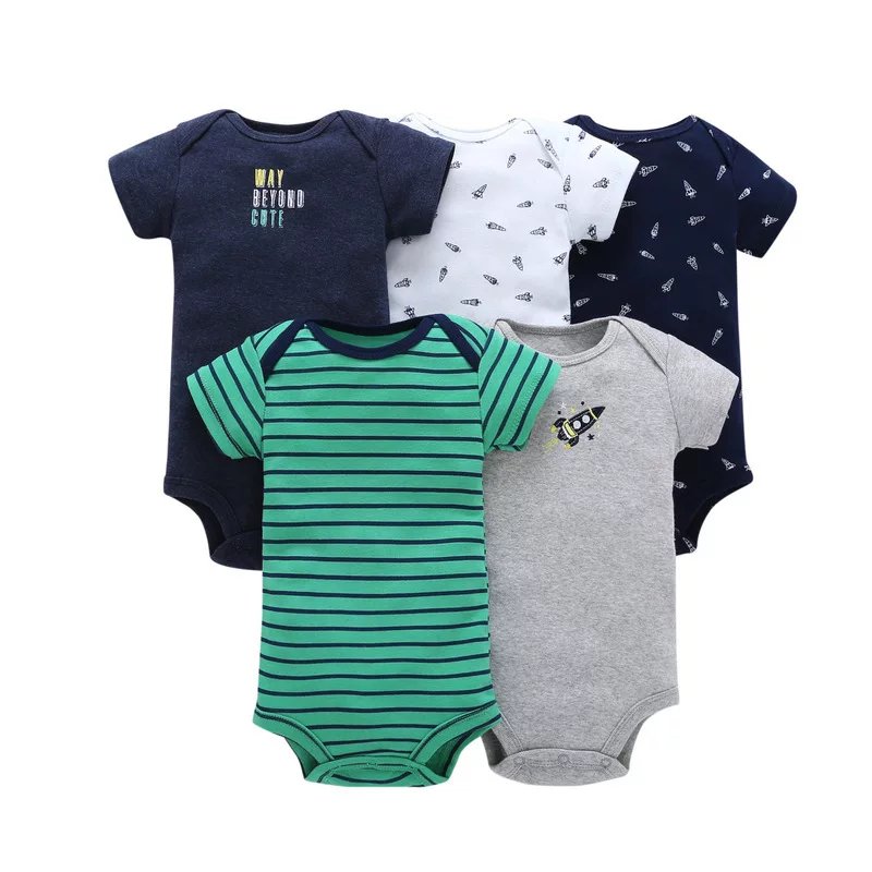OEM service customized 100% organic cotton baby rompers baby romper for summer