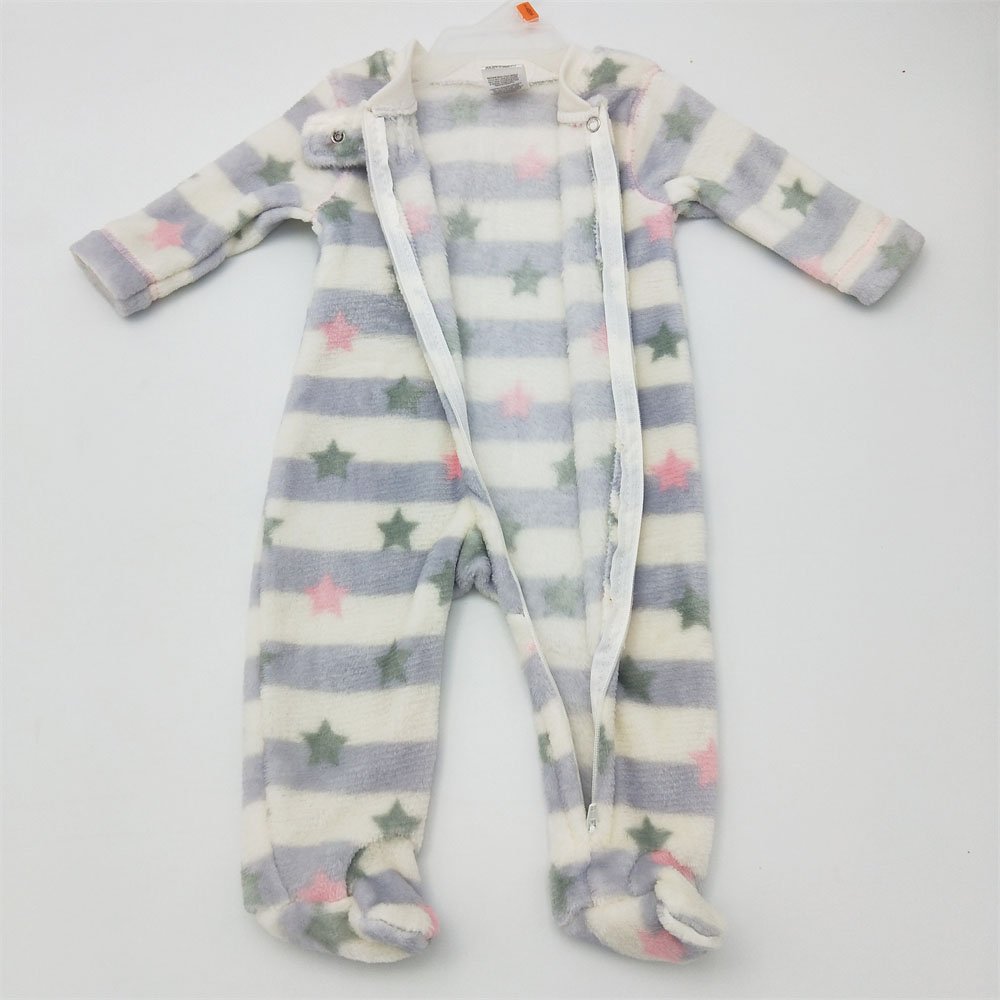 Wholesale Plush Fleece Baby Coveralls Romper with Zipper