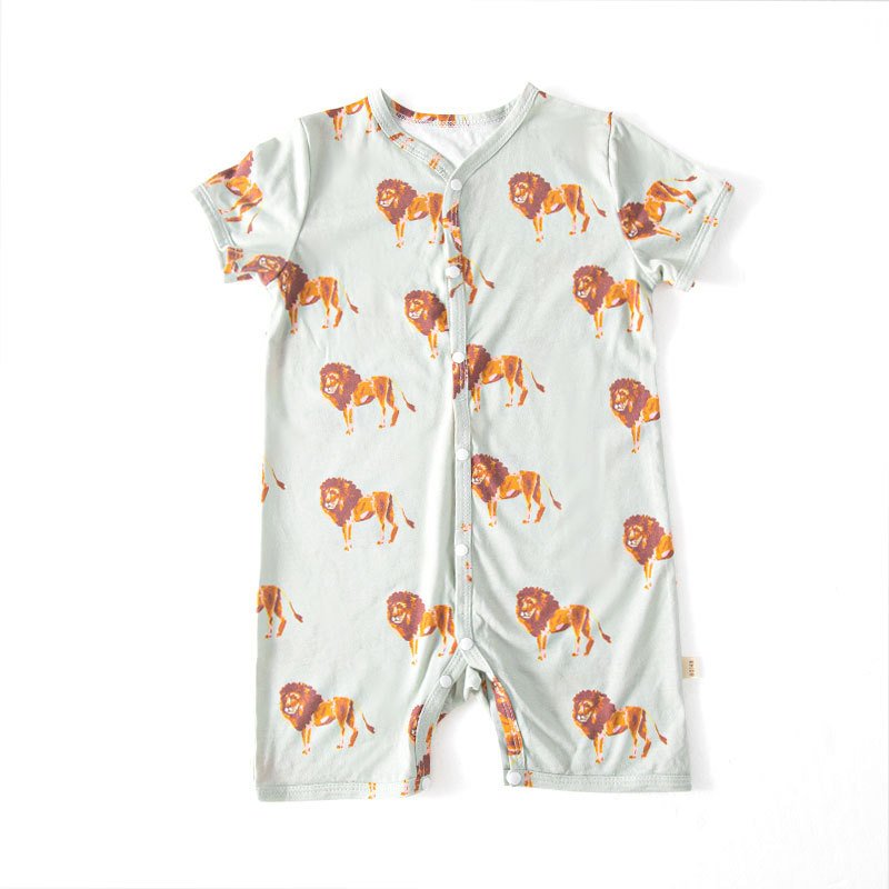 OEM Cotton Baby Bodysuits print Short Sleeve Jumpsuit Infant clothes Newborn baby rompers