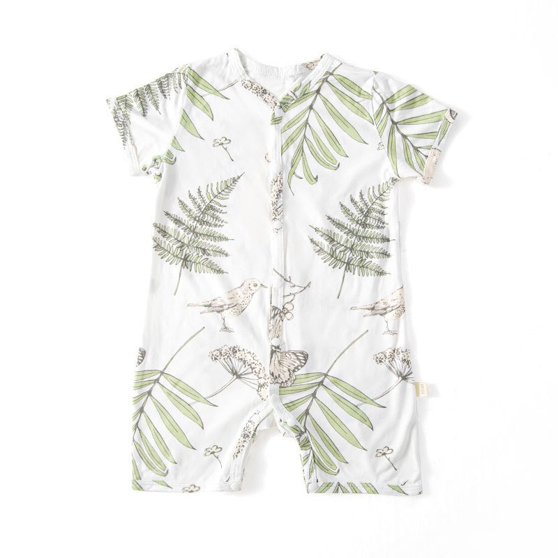 OEM Cotton Baby Bodysuits print Short Sleeve Jumpsuit Infant clothes Newborn baby rompers