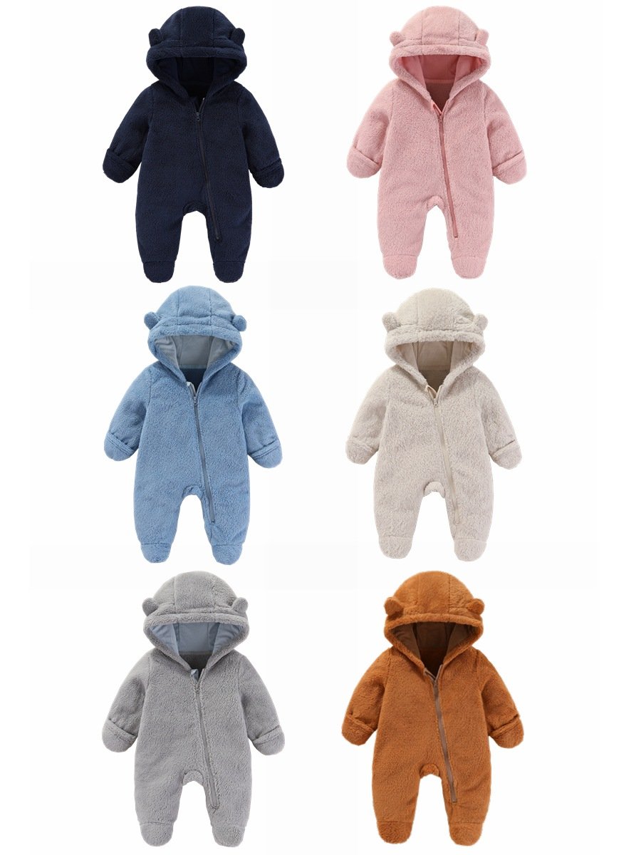 wholesale Winter Baby Boys Clothes Warm Baby Girls romper Animal Baby Jumpsuit