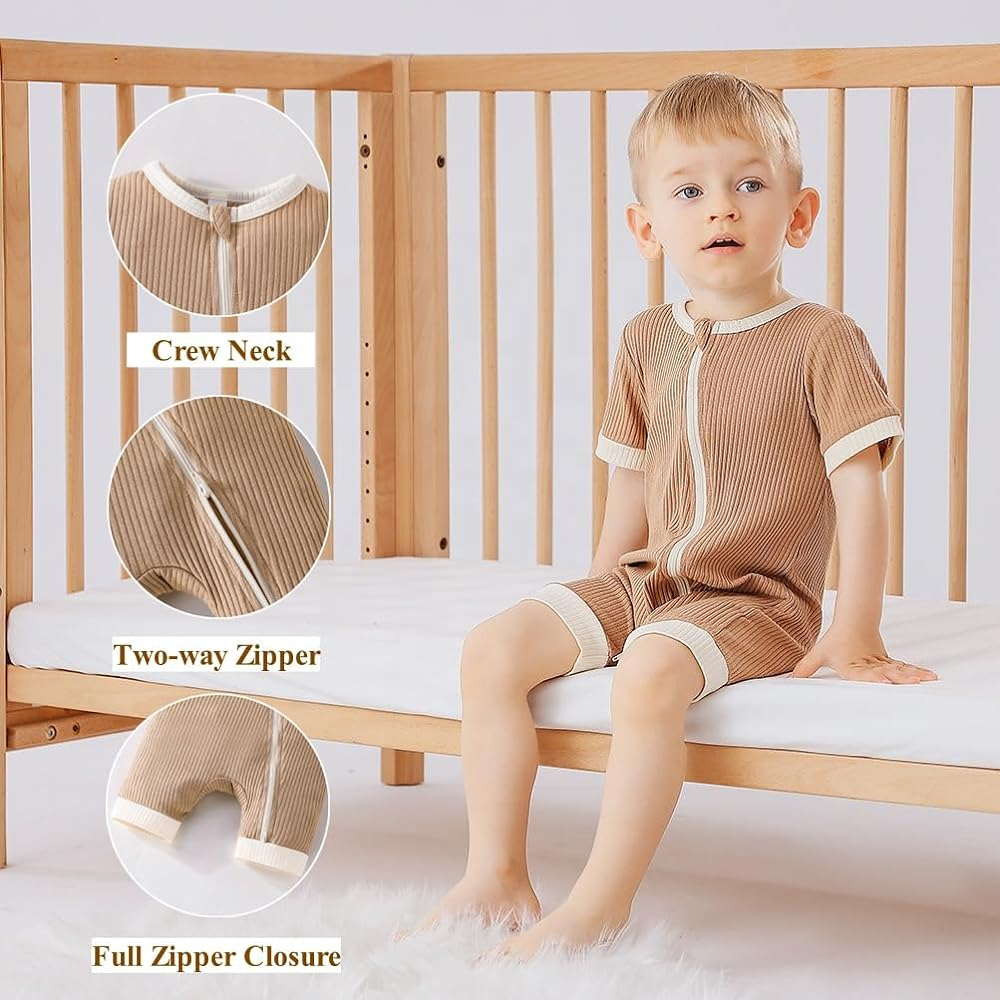 Factory Wholesales Baby Romper New Born Short Sleeve Baby Jumpsuit Cute Design Pattern Romper