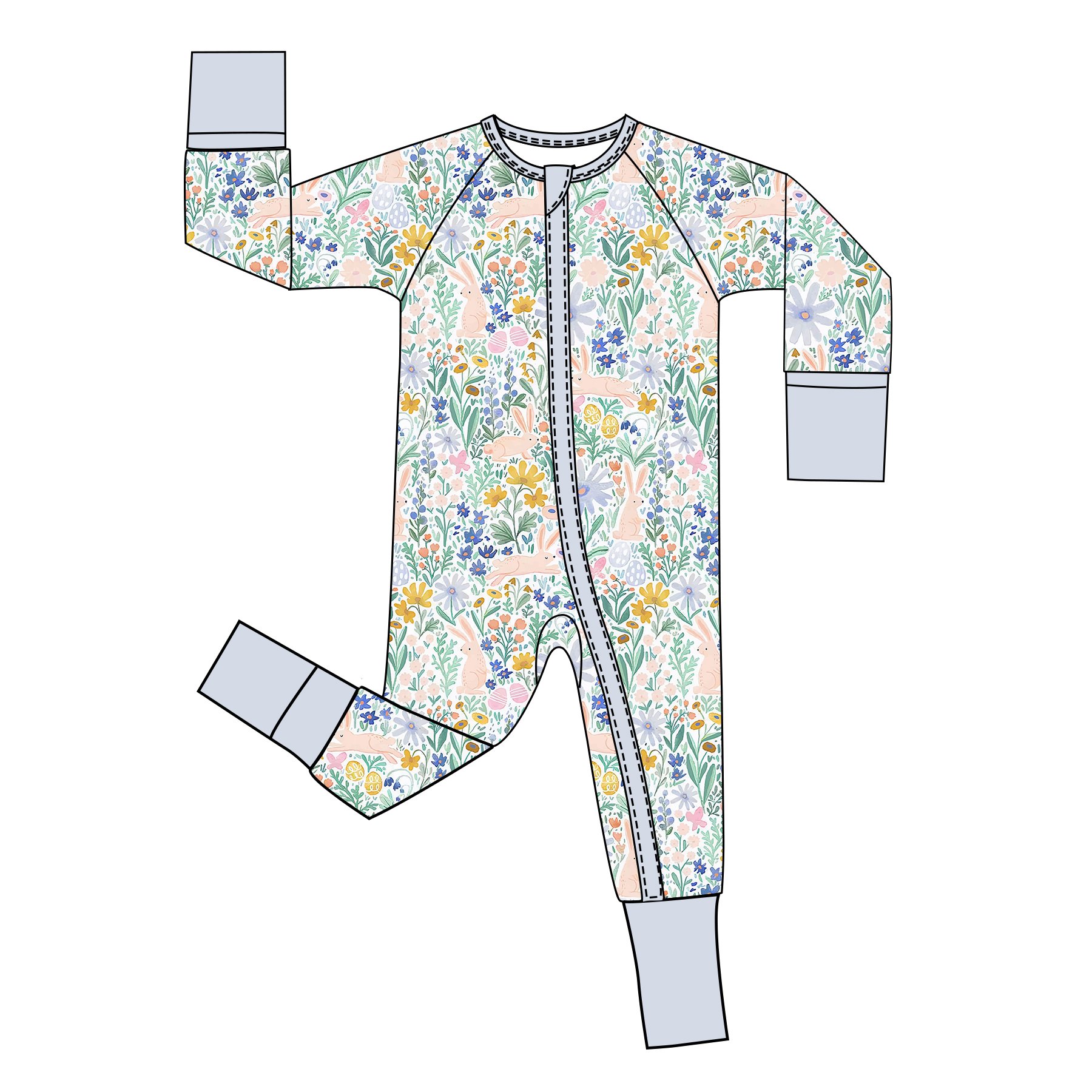 OEM Custom Pattern Bamboo Fiber Super Soft Breathable Christmas Baby Romper