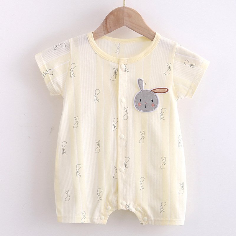2024 Summer New 0-3 months Short-sleeved jumpsuit Newborn Clothes Thin Climbing Suit baby romper