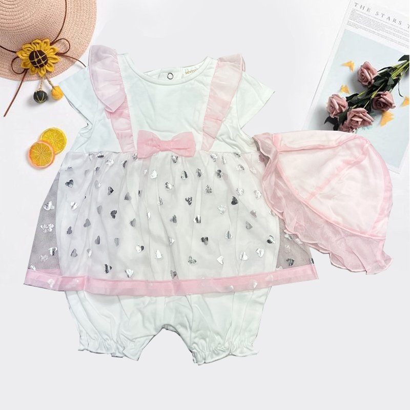 Wholesale Baby Romper Baby Girls cloth with OEM Service and customize design premium quality fablic 2 piece set