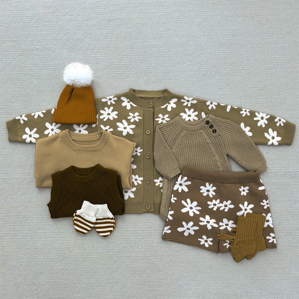 Mildream Custom Solid Casual Kids Sweater Winter Autumn Chunky Knitted Infant Toddler Sweaters baby knitwear