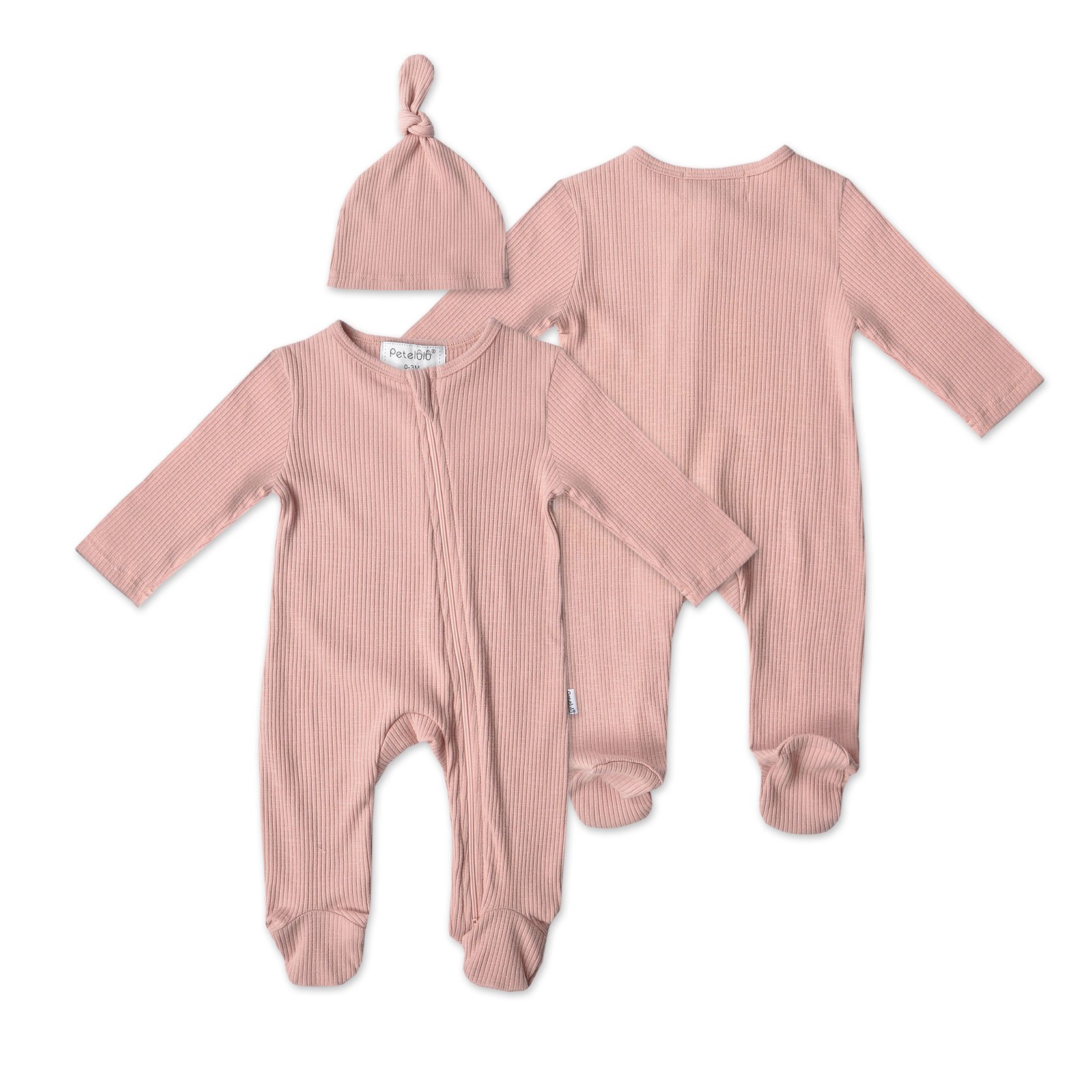 Spring/ Autumn Long Sleeve Unisex Infant Clothing Ribbed Baby Romper Onesie Baby Boys Clothes Solid Color Newborn Baby Bodysuits