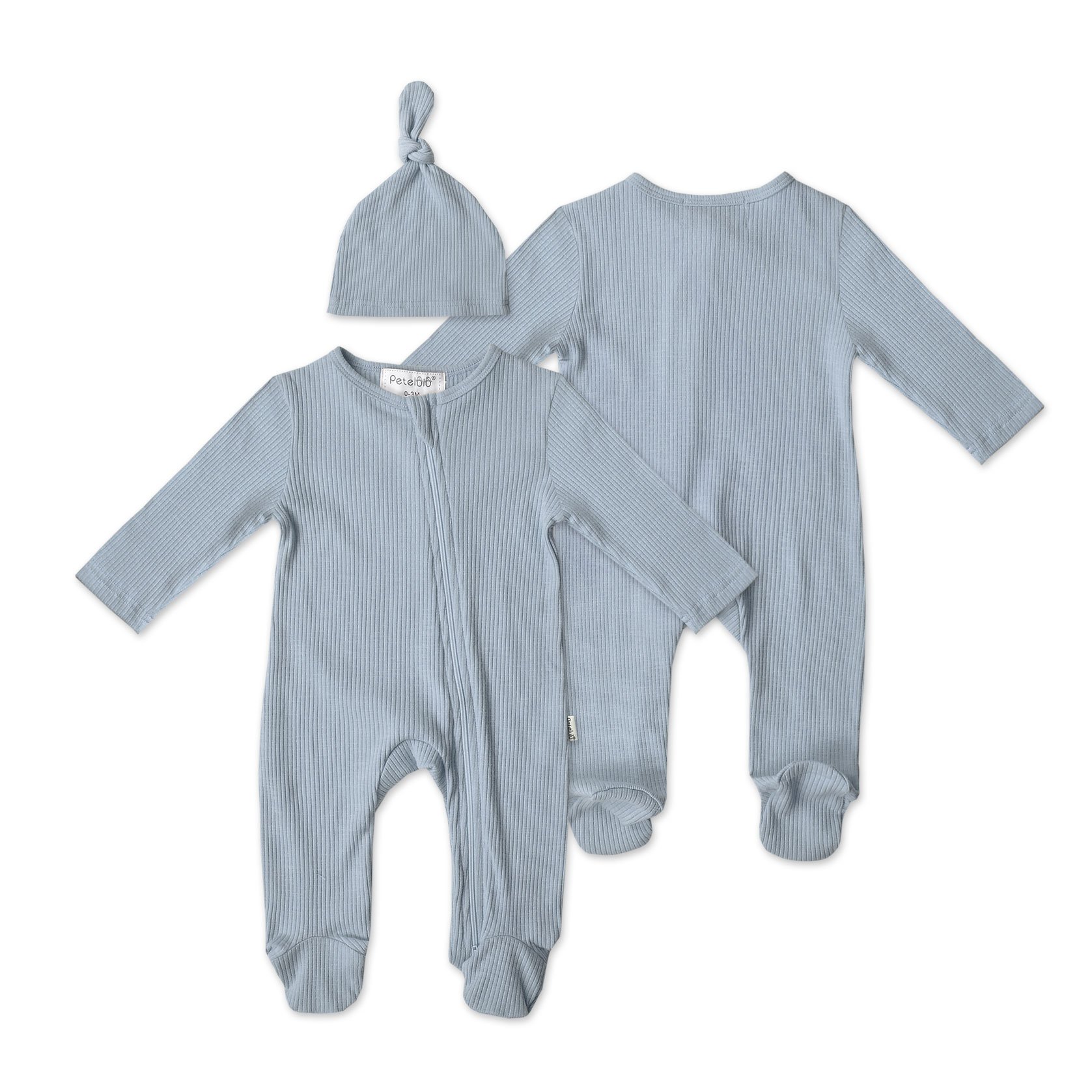 Spring/ Autumn Long Sleeve Unisex Infant Clothing Ribbed Baby Romper Onesie Baby Boys Clothes Solid Color Newborn Baby Bodysuits