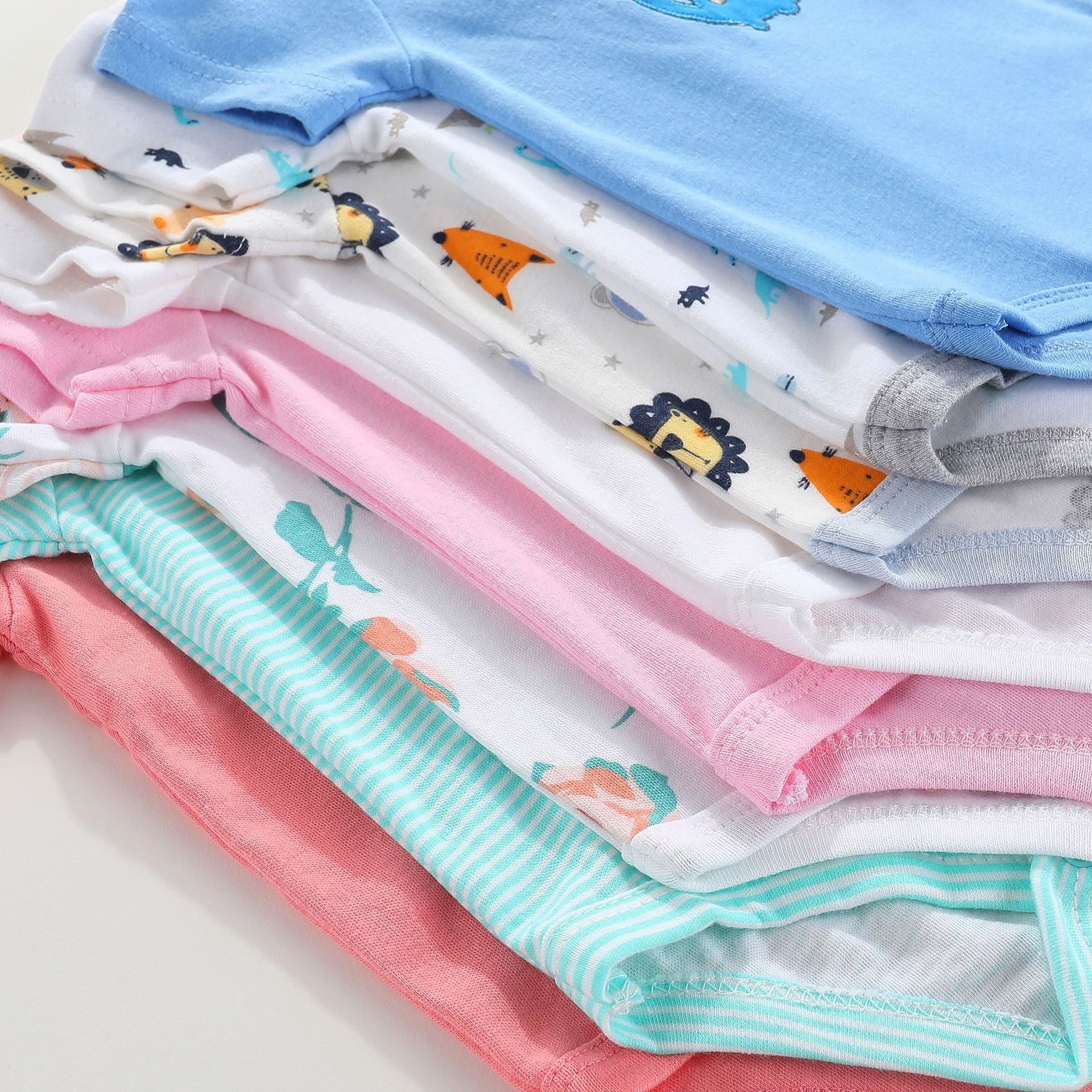 low Price 0-24M Unisex Cotton Summer Inventory Clearance Baby Clothing Various Stock Short Knitted Apparel Baby Rompers jumpsuit