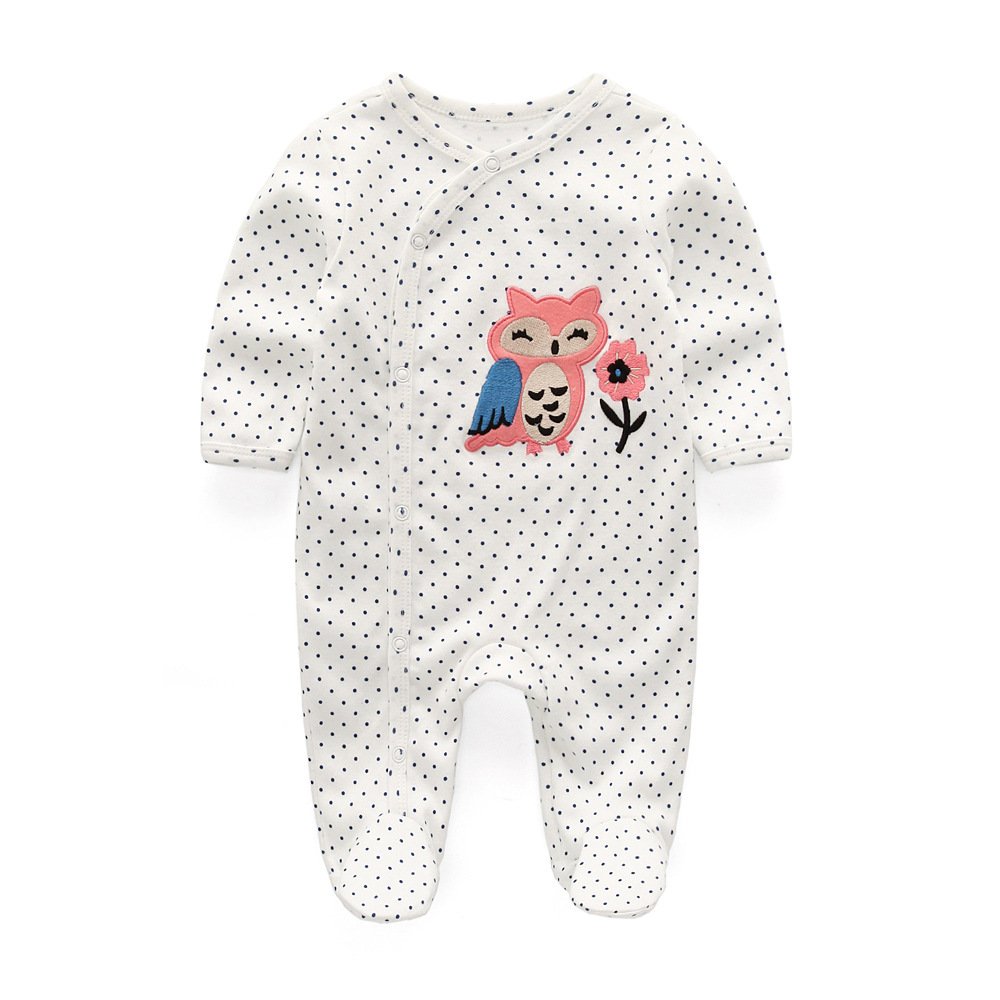 Custom Clothing Zip Baby Rompers Wholesale Print Baby Boy's and Girls' Spring Autumn Baby Rompers Pajamas