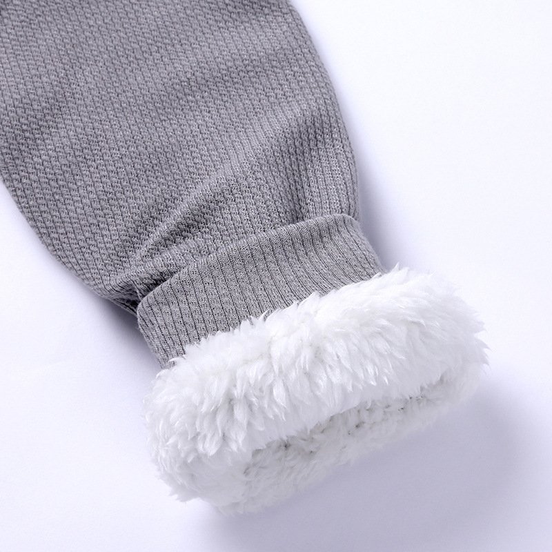 Winter Baby Rompers Newborn Clothes Rabbit Ear Hooded Thicken Long Sleeve Jumpsuit infant kids Costume Baby Romper Winter Fleece