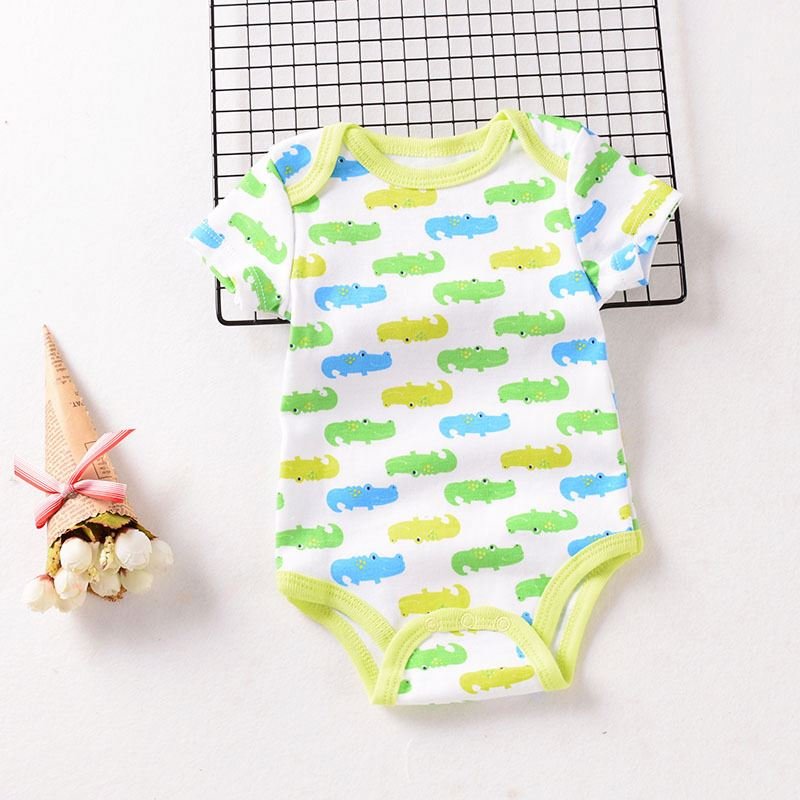 New Born Infant 100% Cotton Summer Clothes Boy Girl Bodysuit Baby Rompers