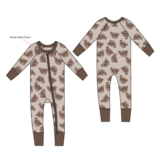 Fast Delivery Newborn Baby Clothes Kids Clothing Natural Fabric Long Sleeves 95% Bamboo 5%Spandex Zipper Baby Romper Pajamas