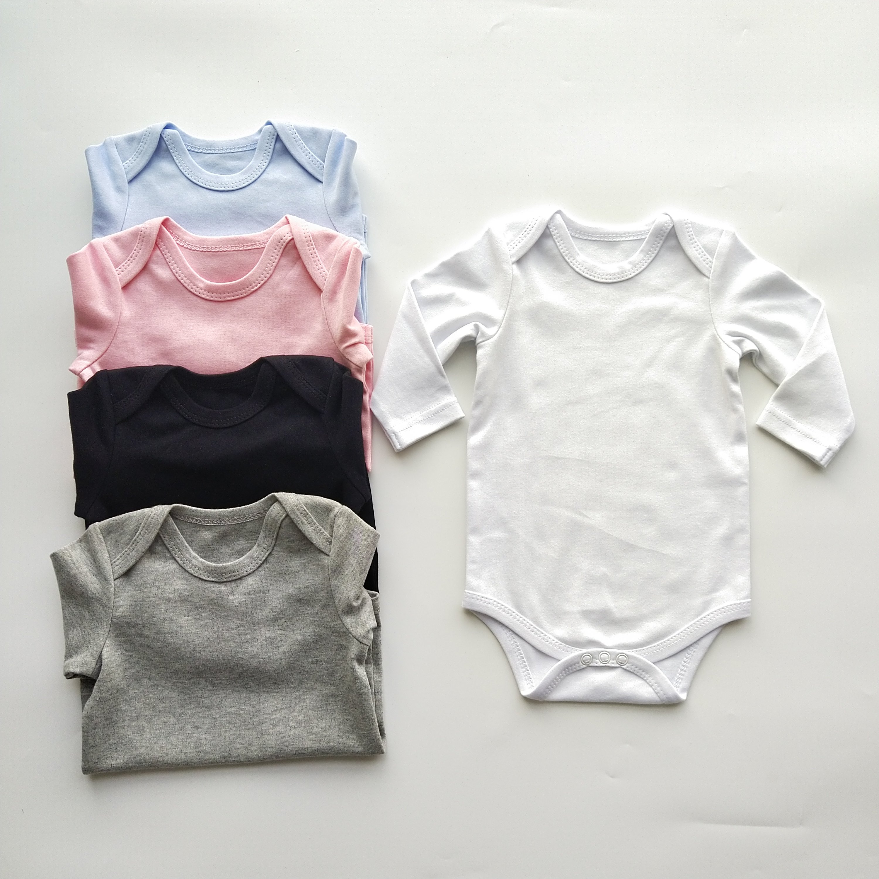 Custom Babies Clothes100% Combed Cotton Puff Onesie Baby Bodysuit Newborn Baby Rompers