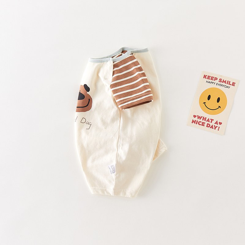 Unisex Baby Romper with Long Sleeves and Smile Print Knitted Fabric Infant Jumpsuit for Boys and Girls for Summer and Winter