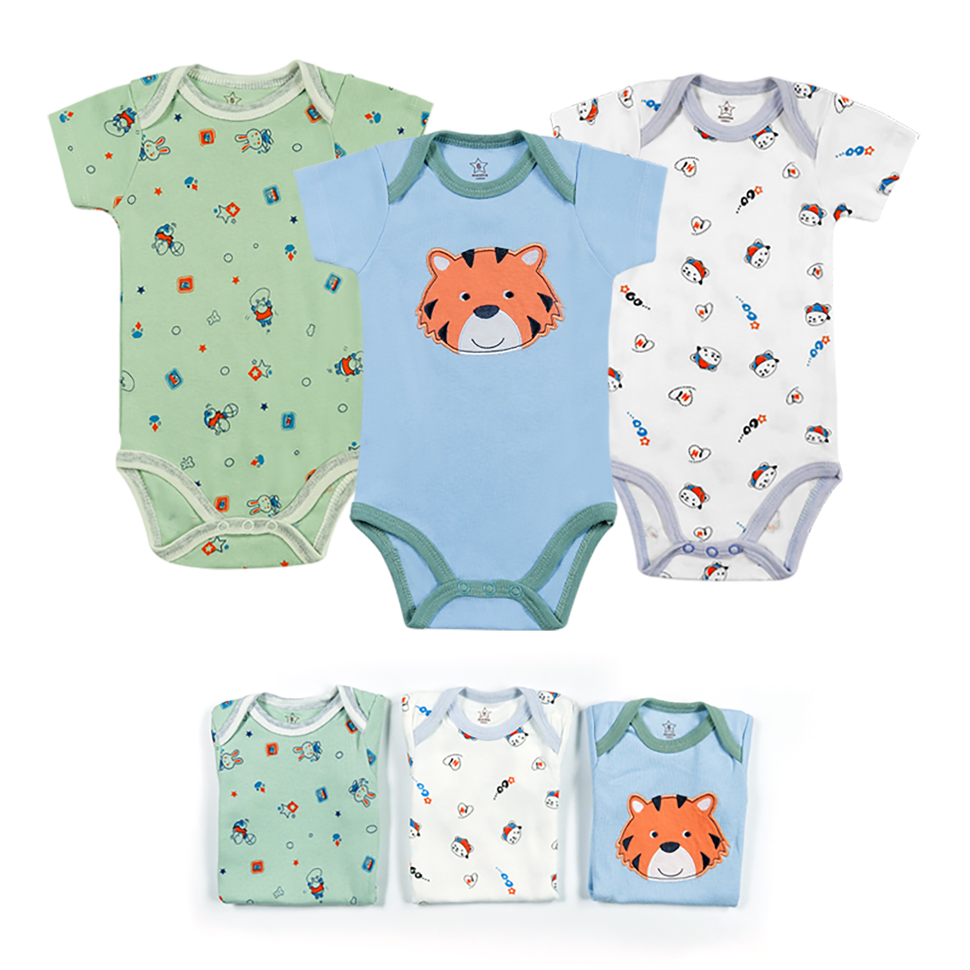 Random color jumpsuit for newborns Knitted Rompers Baby hort Sleeve Bodysuit Onesie pcs 0 to 24 months baby clothes
